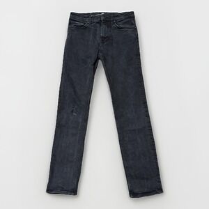 Hugo Boss Jeans Mens 31x30 Black Candiani Denim Stretch Italian Fabric Pants‎